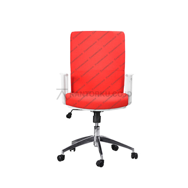 Kursi Kantor Ergonomis - Kursi Kerja desain Minimalis - Kursi Staff - Kursi Karyawan - kursi dengan roda, sandaran lengan, dan tuas hidrolik - KANTORKU