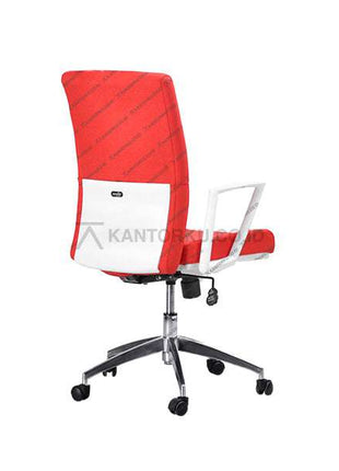 Kursi Kantor Ergonomis - Kursi Kerja desain Minimalis - Kursi Staff - Kursi Karyawan - kursi dengan roda, sandaran lengan, dan tuas hidrolik - KANTORKU