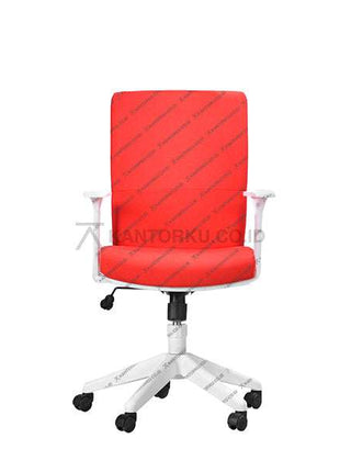 Kursi Kantor Ergonomis - Kursi Kerja desain Minimalis - Kursi Staff - Kursi Karyawan - kursi dengan roda, sandaran lengan, dan tuas hidrolik - KANTORKU