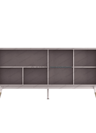 CR Volare 160-01 kabinet modern minimalis dengan kaki emas stylish – Tersedia di Kantorku