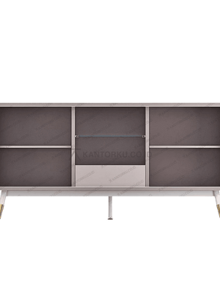 Kabinet CR Volare 160-02 modern dengan kombinasi Colt Beige dan Pastel Grey – Tersedia di Kantorku.co.id