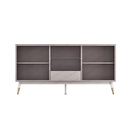 Kabinet CR Volare 160-02 modern dengan kombinasi Colt Beige dan Pastel Grey – Tersedia di Kantorku.co.id