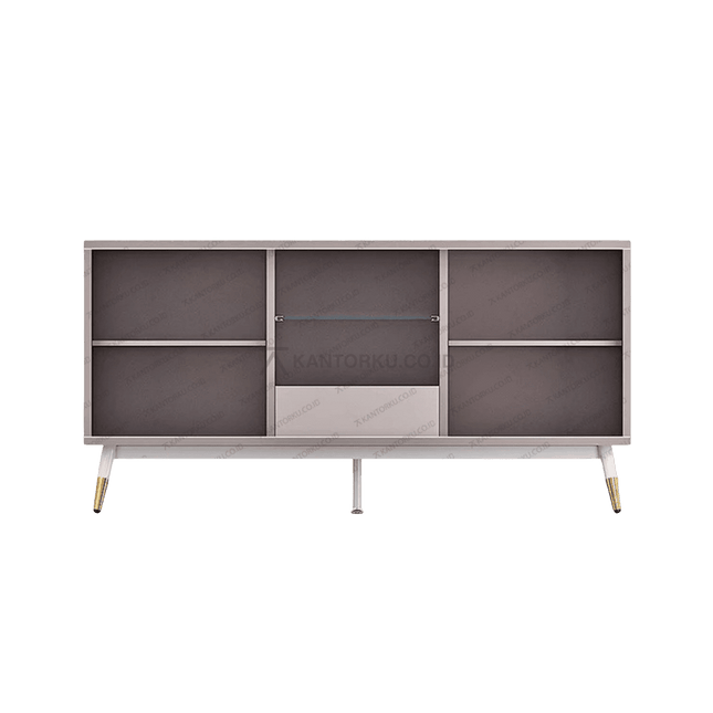 Kabinet CR Volare 160-02 modern dengan kombinasi Colt Beige dan Pastel Grey – Tersedia di Kantorku.co.id