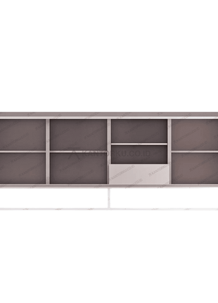 CR Volare 200-01 kabinet modern minimalis dengan kaki besi putih – Tersedia di Kantorku
