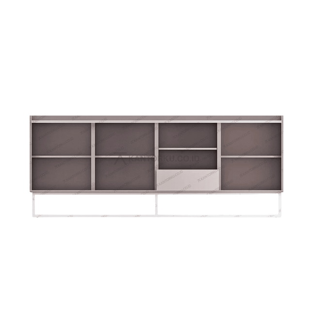 CR Volare 200-01 kabinet modern minimalis dengan kaki besi putih – Tersedia di Kantorku