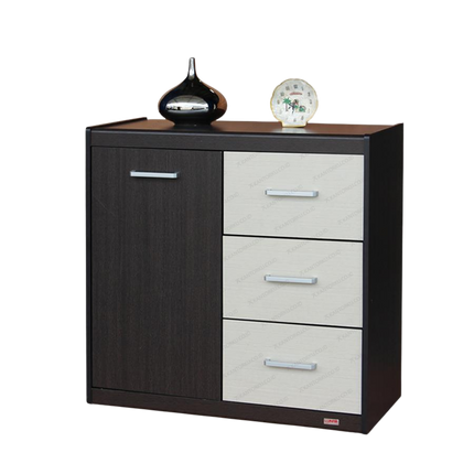Credenza Rak Serbaguna Lunar CR80 Particle board kokoh tahan rayap dan jamur
