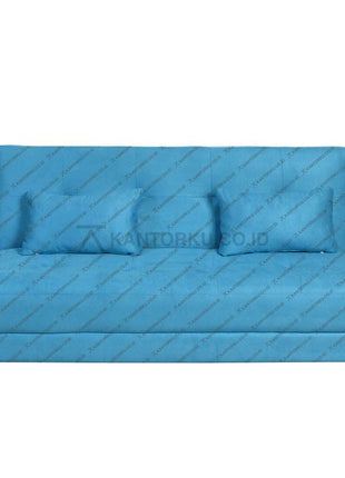 Sofabed Copenhagen dengan bahan suede lembut dan kaki kayu kokoh, desain elegan dan tahan lama — kantorkudotcodotid