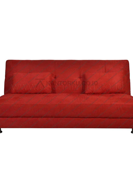 Sofabed Copenhagen modern dengan paduan kayu dan suede berkualitas tinggi, tampilan mewah dan fungsional — kantorku.co.id