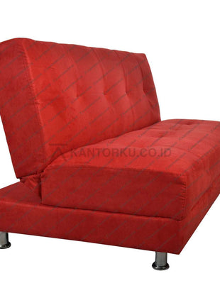 Sofabed Copenhagen modern dengan paduan kayu dan suede berkualitas tinggi, tampilan mewah dan fungsional — kantorku.co.id