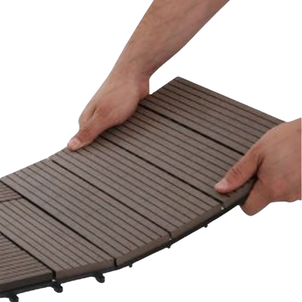 Decking Tile Kayu Asri berbahan Wood Plastic Composite