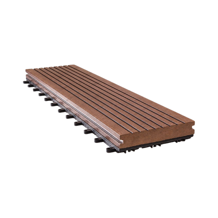 Kayu Asri Decking Tile WPC untuk lantai outdoor