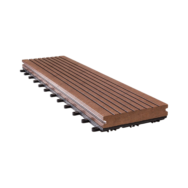Kayu Asri Decking Tile WPC untuk lantai outdoor