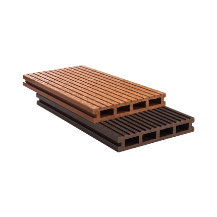 Kayu Asri Hollow Deck WPC untuk lantai outdoor