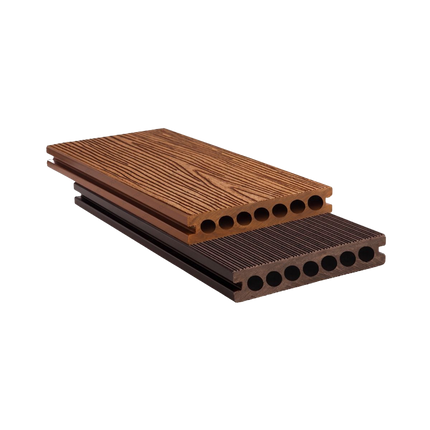 Lantai outdoor Kayu Asri Hollow Deck tahan cuaca