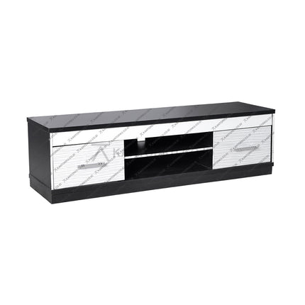 Meja TV dan meja tamu kayu elegan desain modern natural — kantorku.co.id.