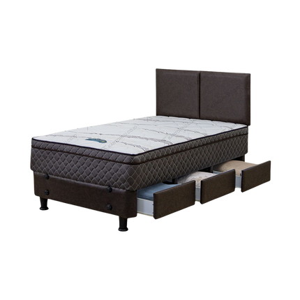 Tempat Tidur Drawer Bed Standard Plushtop Desain Modern