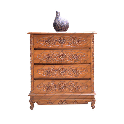 Drawer tradisional Jepara dengan desain fungsional dan nilai seni tinggi dari pengrajin lokal – kantorku