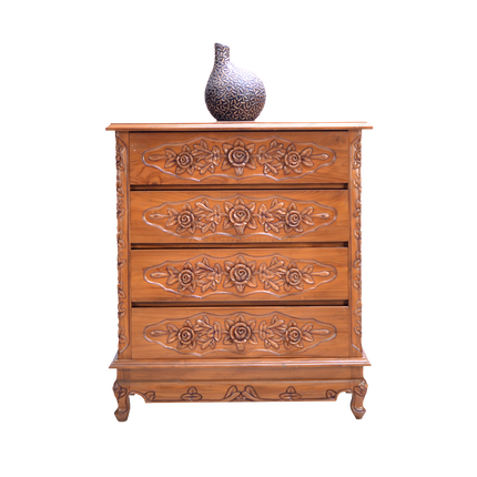 Drawer tradisional Jepara dengan desain fungsional dan nilai seni tinggi dari pengrajin lokal – kantorku
