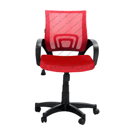 Kursi kerja Ergotec 851 S dengan desain modern dan adjustable lumbar dari kantorku.co.id