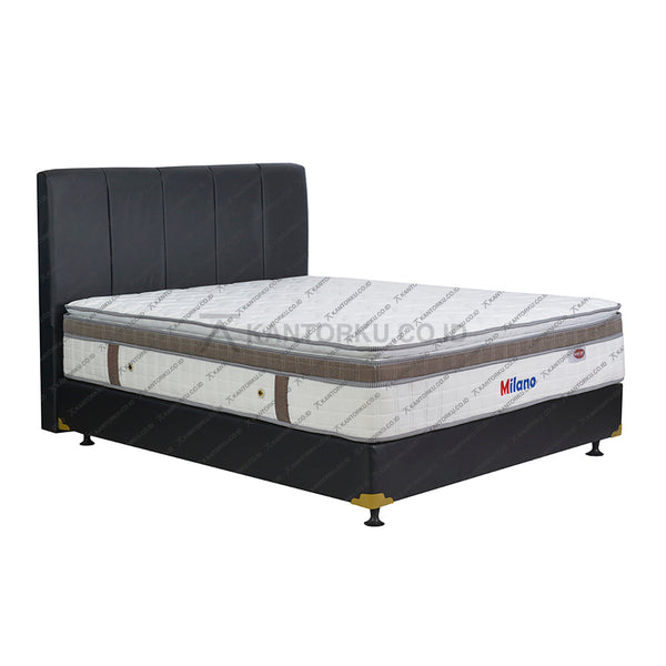 Kasur Springbed EVERSOFT Milano HB Vadia | Fullset Oreo