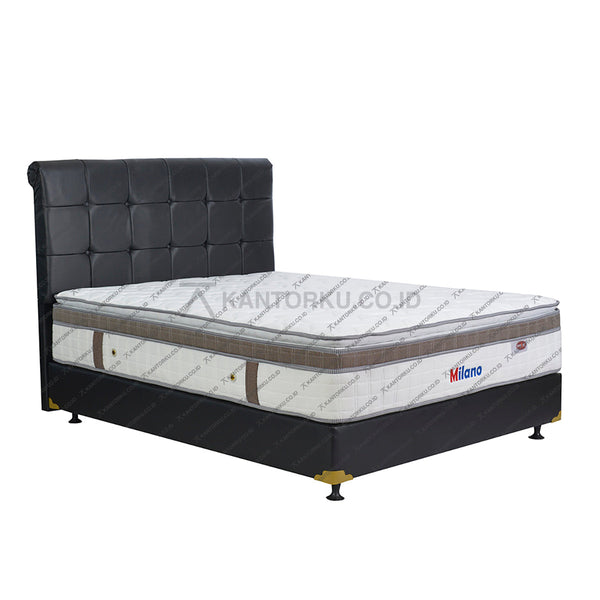 Kasur Springbed EVERSOFT Milano HB Amore | Fullset Oreo