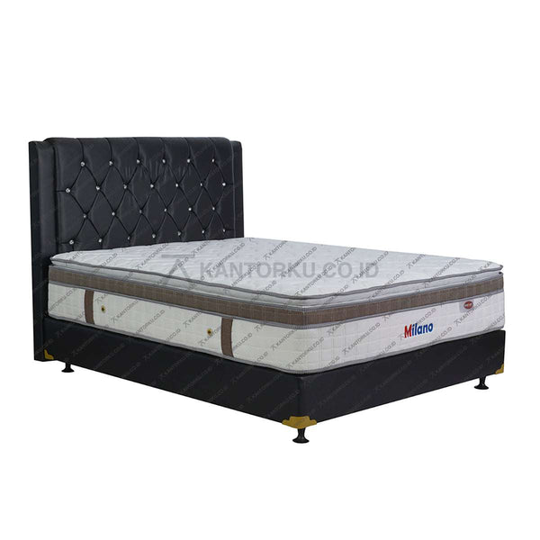Kasur Springbed EVERSOFT Milano HB Oxford | Fullset Oreo