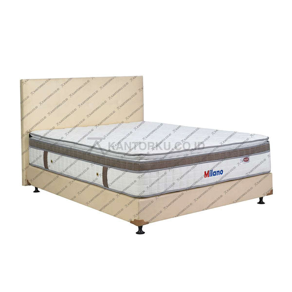 Kasur Springbed EVERSOFT Milano HB Elegance Cream | Fullset Kozo