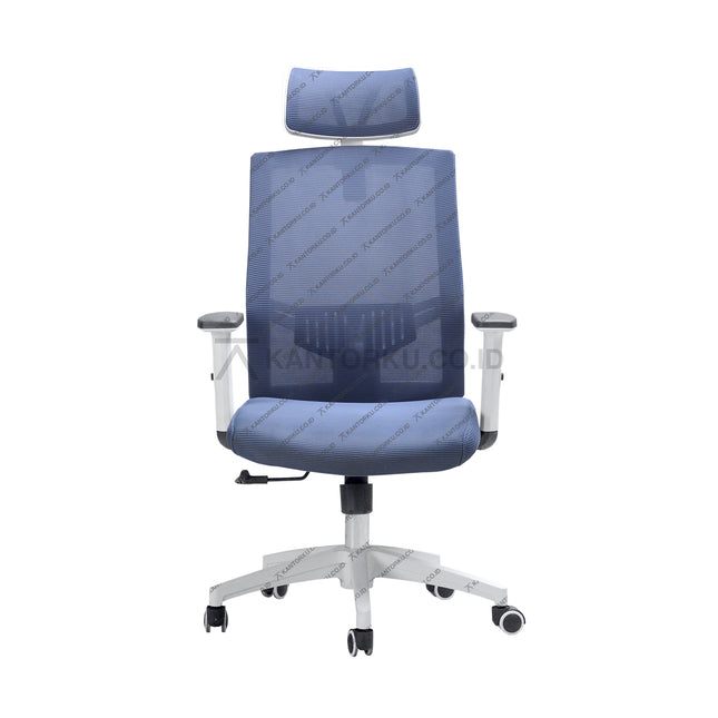 Kursi kantor Lunar Lucca dengan sandaran kepala ergonomis – KANTORKU