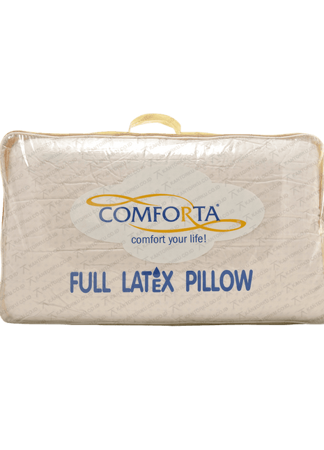 Bantal Kepala Comforta Latex dengan bahan 100% latex alami untuk kenyamanan maksimal - Tersedia di Kantorku.co.id