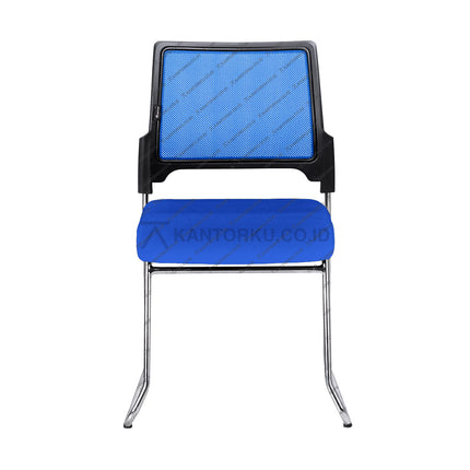 Kursi Hadap Ergotec dengan kaki cantilever chrome tanpa sandaran lengan – Kantorku