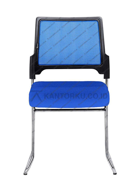 Kursi Hadap Ergotec dengan kaki cantilever chrome tanpa sandaran lengan – Kantorku