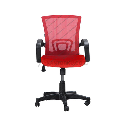 Kursi kantor Ergotec 881S ergonomis dengan kaki nylon kokoh dari kantorku.co.id