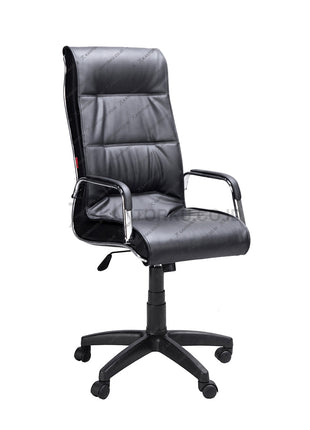 Kursi Chairman EC8000 Kulit Sintetis Premium dengan Armrest Chrome – Kantorku.co.id