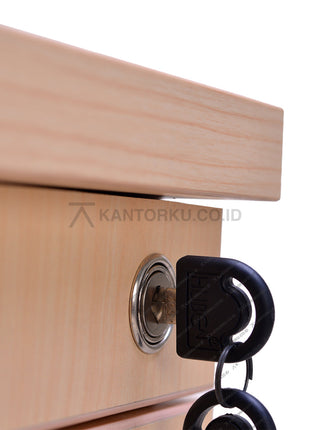 Lemari arsip kantor Inco DW Fluix WS 1P F dengan fitur soft closing dan desain ergonomis – KANTORKU.