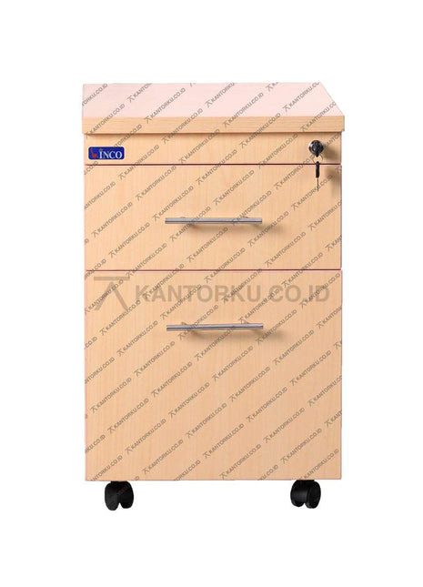 laci arsip Inco DW Fluix WS 1P F modern dengan fitur soft closing dan kapasitas luas warna kayu beech - KANTORKU