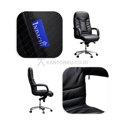 Kursi kantor Indachi D600 AL HDT kokoh dengan rangka aluminium – kantorku.co.id