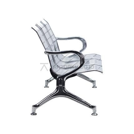 Kursi Tunggu Ergotec Eg03 Merupakan Kursi Tunggu Kantor Berbahan Full Besi Dengan Desain Modern Dan Kokoh. Menggunakan Material Baja Perforated Yang Kuat Serta Finishing Chrome Yang Elegan, Kursi Ini Tahan Lama, Mudah Dibersihkan, Dan Ideal Untuk Area Dengan Mobilitas Tinggi. Dengan Kapasitas Tiga Dudukan, Kursi Ini Sangat Cocok Ditempatkan Di Ruang Tunggu Kantor, Lobby Perusahaan, Maupun Area Pelayanan Publik Untuk Menciptakan Suasana Profesional, Rapi, Dan Nyaman Bagi Pengunjung. kantorku.co.id
