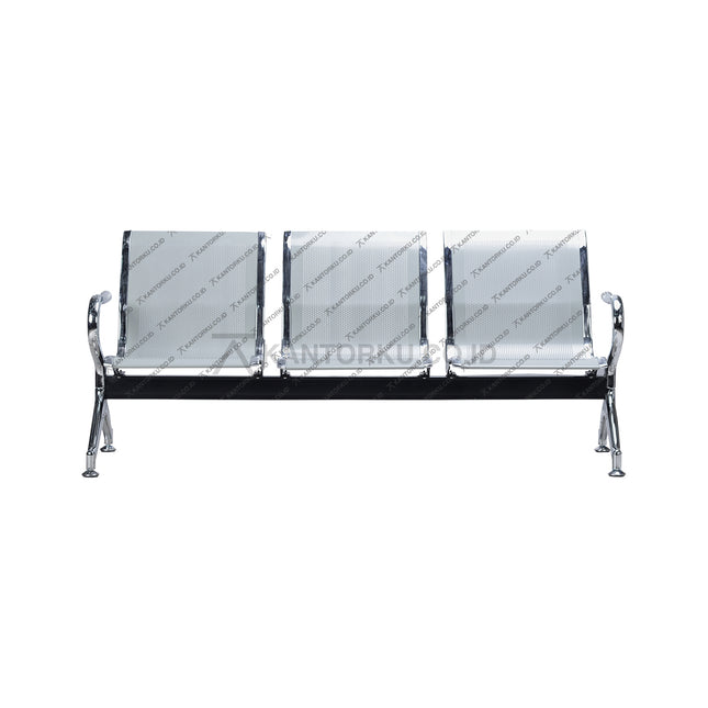 Kursi Tunggu Ergotec Eg 03 Merupakan Kursi Tunggu Kantor Berbahan Full Besi Dengan Desain Modern Dan Kokoh. Menggunakan Material Baja Perforated Yang Kuat Serta Finishing Chrome Yang Elegan, Kursi Ini Tahan Lama, Mudah Dibersihkan, Dan Ideal Untuk Area Dengan Mobilitas Tinggi. Dengan Kapasitas Tiga Dudukan, Kursi Ini Sangat Cocok Ditempatkan Di Ruang Tunggu Kantor, Lobby Perusahaan, Maupun Area Pelayanan Publik Untuk Menciptakan Suasana Profesional, Rapi, Dan Nyaman Bagi Pengunjung.