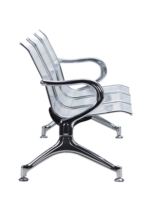 kursi tunggu 3 seat Ergotec EG 03 dengan finishing chrome elegan