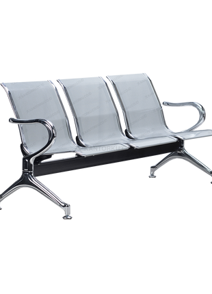 kursi tunggu kantor Ergotec EG 03 baja perforated tahan lama