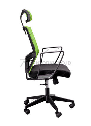 Kursi Kerja ergonomis kursi Manajer desain Minimalis berwarna dengan sandaran dan roda - subaru - KANTORKU