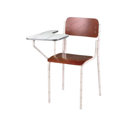 Kursi belajar Chitose klasik dengan writing pad kokoh – Kantorku