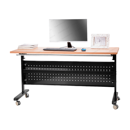 Meja kantor Ergotec FC 01 desain modern top table HPL lipat Tersedia di Kantorku