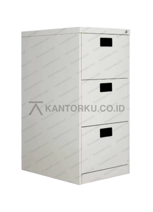 Kabinet arsip besi Chitose Filling 3D tiga laci geser ukuran besar – kantorku.co.id