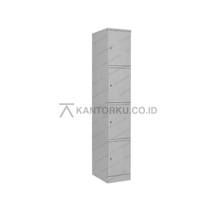 Lemari loker besi Chitose LC04 empat pintu dengan desain minimalis – kantorkudotcodotid