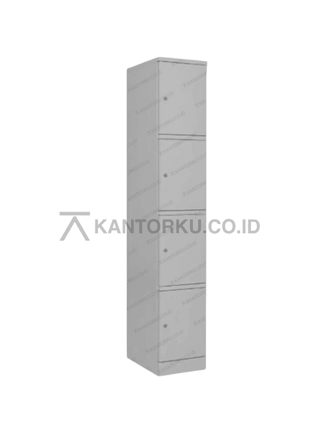 Lemari loker besi Chitose LC04 empat pintu dengan desain minimalis – kantorkudotcodotid