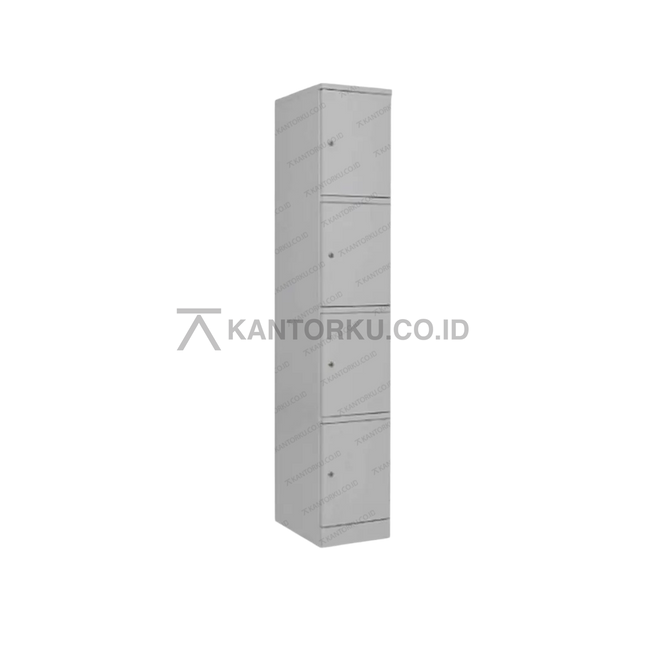 Lemari loker besi Chitose LC04 empat pintu dengan desain minimalis – kantorkudotcodotid