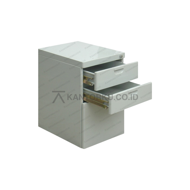Filing Cabinet Elite EL6613 dengan dua laci kecil dan satu laci besar – kantorku.co.id