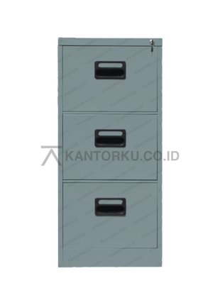 Lemari arsip Lion Metal L43E tiga laci geser tersedia di Kantorku