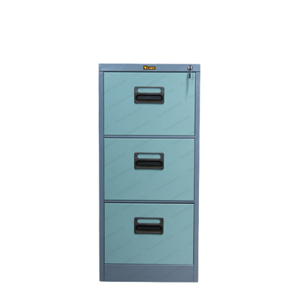 Lemari Arsip Lion Metal L43 Tiga laci geser besar untuk dokumen F4 dan folio